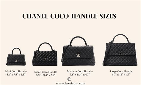 chanel coco top handle sizes|Chanel coco top handle bag.